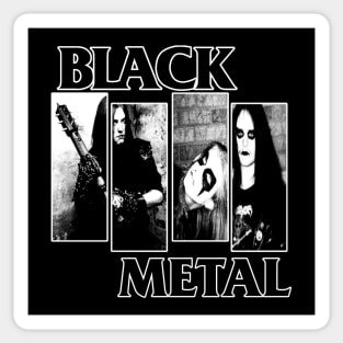 Black Metal Sticker